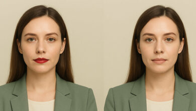Comparing the Impact of a Bold vs. a Nude Lipstick in a Job Interview