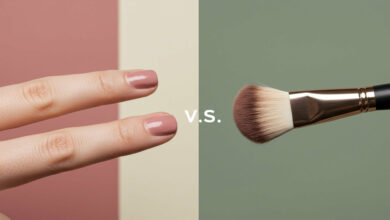 Fingers vs. a Brush for makeup