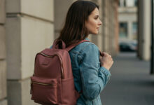 a women Using a Backpack