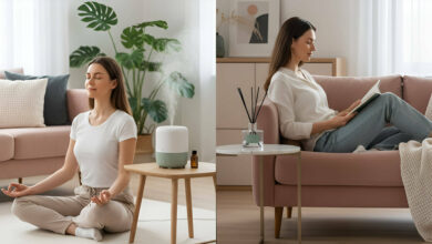 Active (With a Diffuser) vs. Passive (With Reed Sticks) Aromatherapy