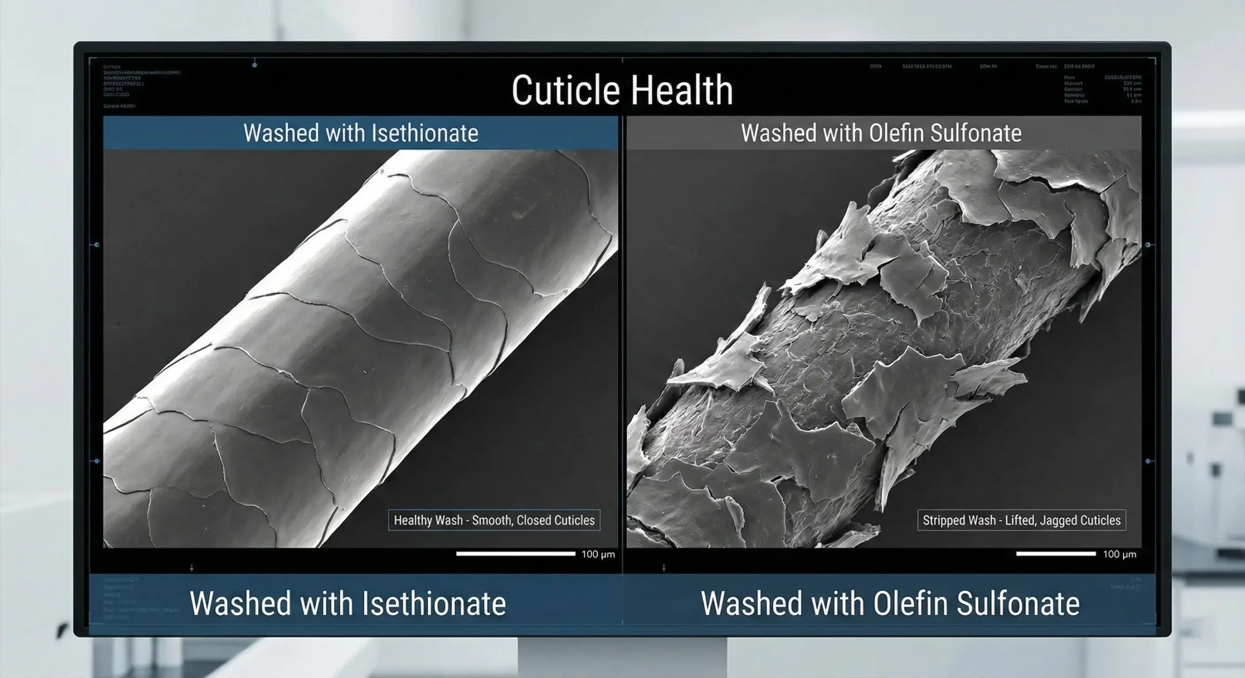 A microscopic comparison of Cuticle Health