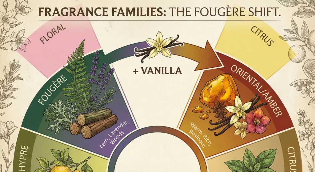 A visual diagram of Fragrance Families