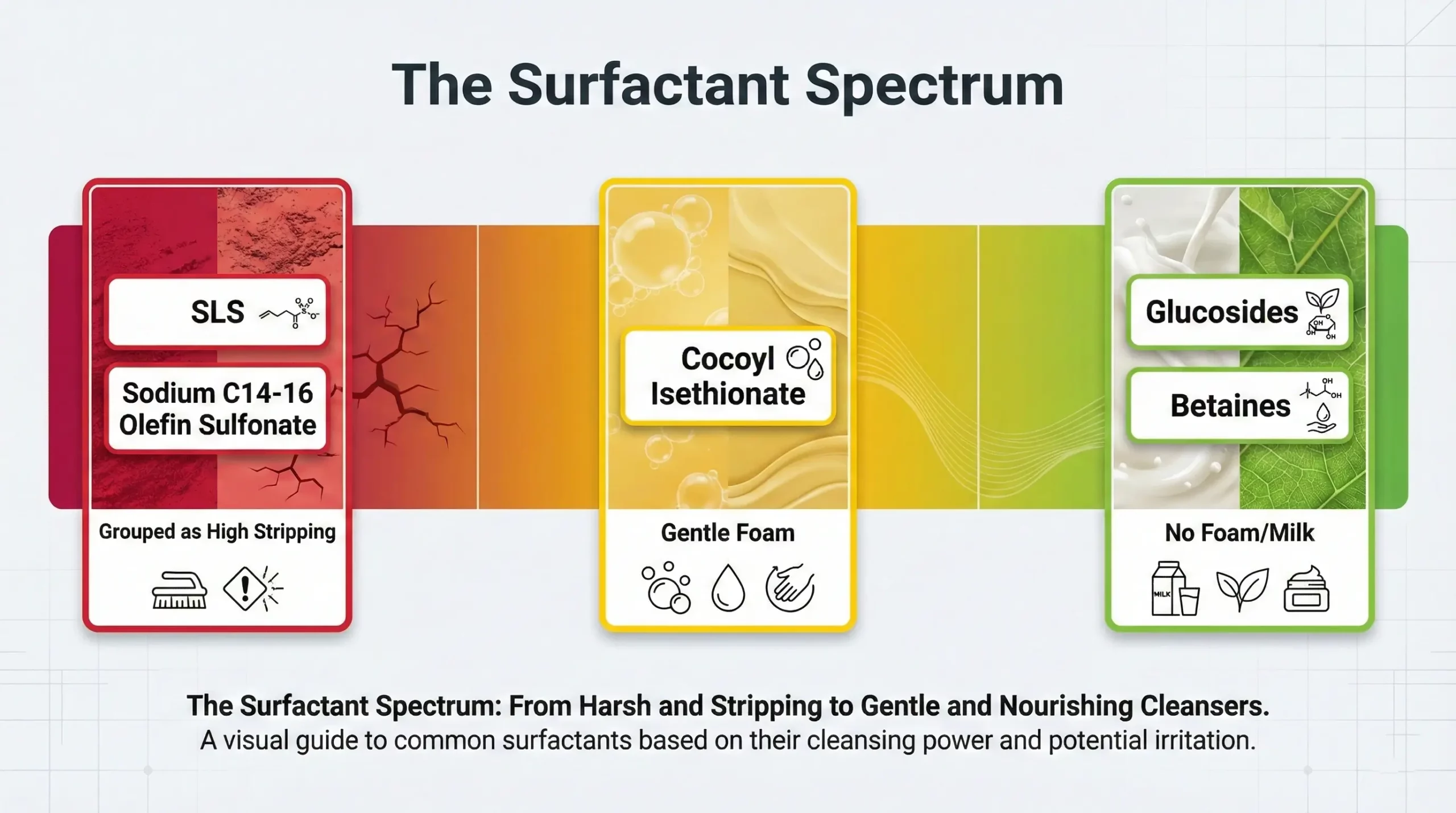 An infographic of The Surfactant Spectrum