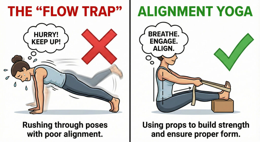 The Flow Trap vs. Alignment Yoga