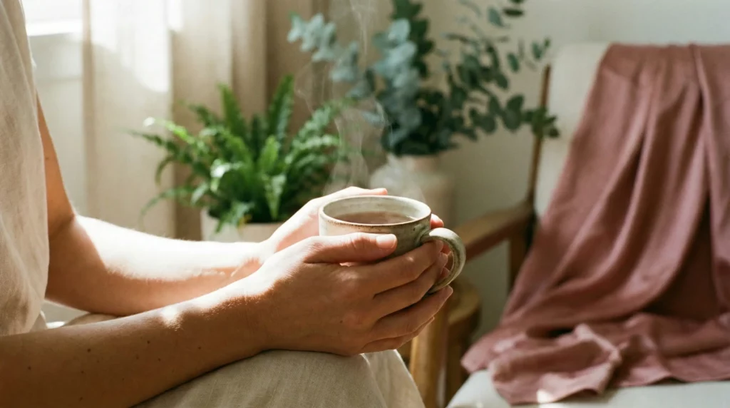 A peaceful grounding ritual to help manage anxiety and recover from burnout