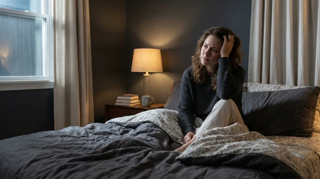 experiencing nocturnal scalp itch and histamine spikes at night.